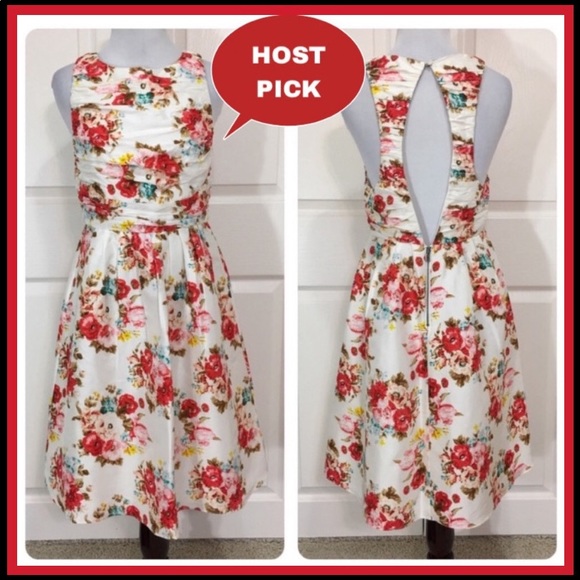 ALICE & OLIVIA FLORAL SILK DRESS Sz 2 - Picture 12 of 12